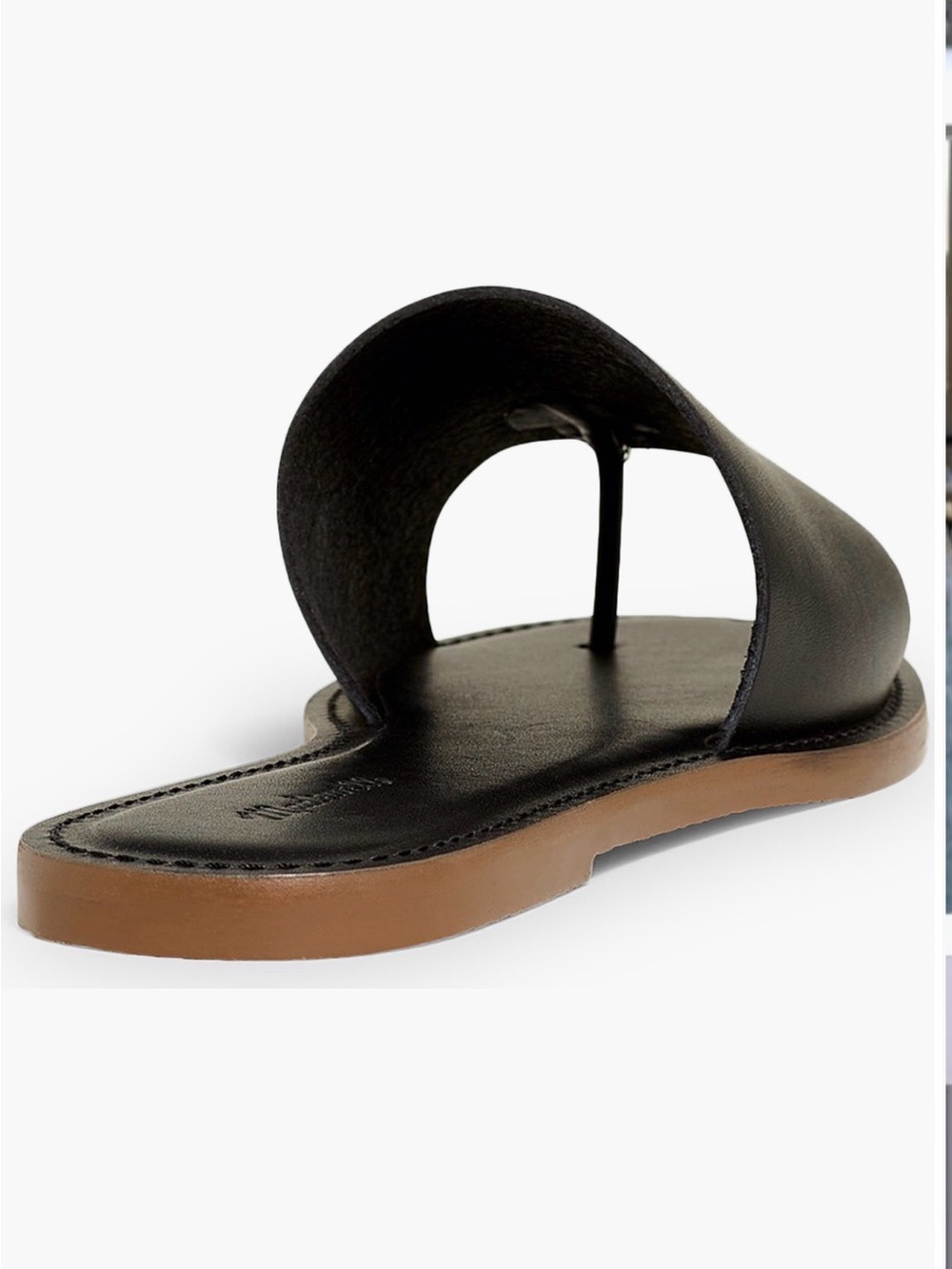 Madewell Leather The Boardwalk Post Slide Sandal - Picture 2 of 7